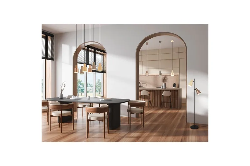 Golvlampa TRIO Agudo Mångfärgad - Mångfärgad - Products - Belysning - Lampor & belysning inomhus - Golvlampa