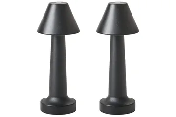 Adasi LED Bordslampa 2 st 24 cm - Svart - Products - Belysning - Lampor & belysning inomhus - Sovrumslampa - Sänglampa - Sängbordslampa