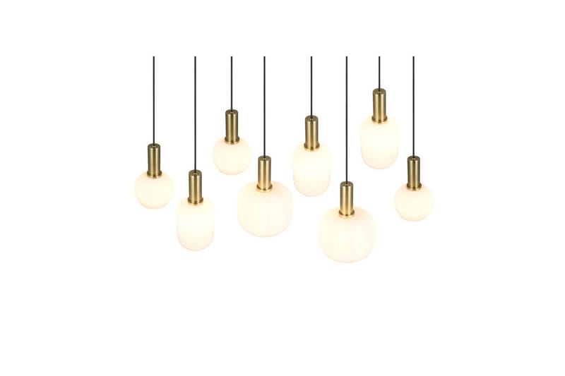 Pendel TRIO Diva 8-del, Mattmässing/vit - 8-del, Mattmässing/vit - Products - Belysning - Lampor & belysning inomhus - Taklampa & takbelysning - Kökslampa & taklampa kök