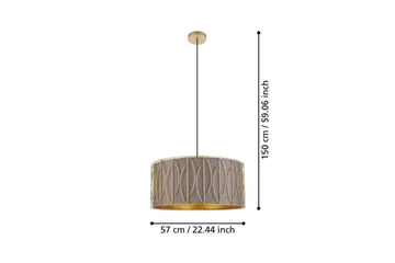 Takpendel Eglo Corojal Cappuccino/Mässing - Products - Belysning - Lampor & belysning inomhus - Taklampa & takbelysning - Pendellampa & hänglampa