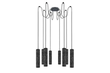 Takpendel Eglo Mentalona Antracit Terrazzo med 8 Lampor - Products - Belysning - Lampor & belysning inomhus - Taklampa & takbelysning - Pendellampa & hänglampa
