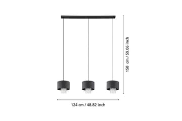 Takpendel Eglo Sapuara Svart Kristall med 3 Lampor - Products - Belysning - Lampor & belysning inomhus - Taklampa & takbelysning - Pendellampa & hänglampa