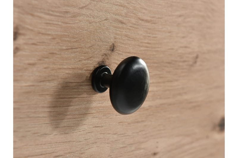 Aldbrough Garderob med Spegel 200x213 cm - Brun/Svart - Products - Förvaring - Garderober & garderobssystem