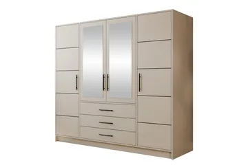 Chavez Garderob 196x200 cm - Beige - Products - Förvaring - Garderober & garderobssystem