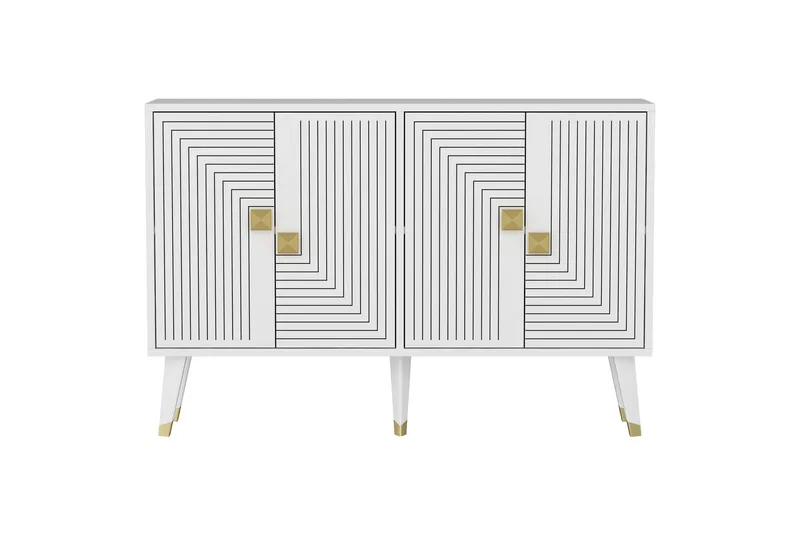 Ahart Konsollbord 120 cm - Vit - Products - Förvaring - Förvaringsmöbler - Sideboard & skänk