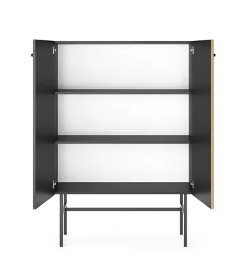 Francisca Byrå 93 cm - Svart/Ek - Products - Förvaring - Förvaringsmöbler - Byrå - Hallbyrå