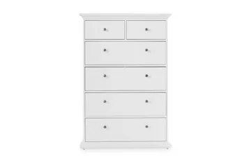 Paris Byrå 140 cm Hög - Vit - Products - Förvaring - Förvaringsmöbler - Byrå - Hallbyrå