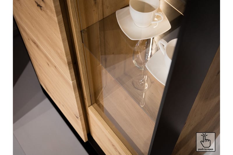 Quant Byrå 41x130 cm - Ek/Svart - Products - Förvaring - Förvaringsmöbler - Byrå - Hallbyrå