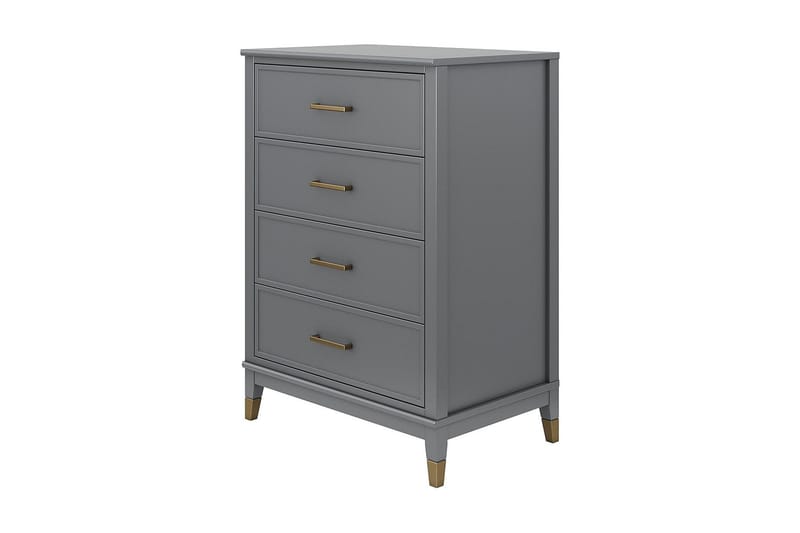 Westerleigh Byrå 76x50 cm Grafitgrå - CosmoLiving - Products - Förvaring - Förvaringsmöbler - Byrå - Hallbyrå