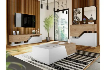 Carbost Möbelset För Vardagsrum White - Products - Förvaring - Förvaringsmöbler - Möbelset för vardagsrum