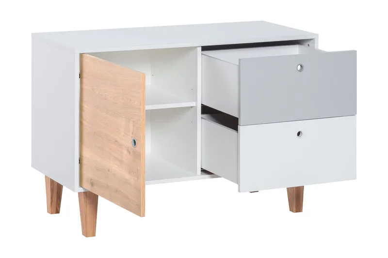 Concept Byrå Vit/Grå/Rosa - VOX - Products - Förvaring - Förvaringsmöbler - Byrå
