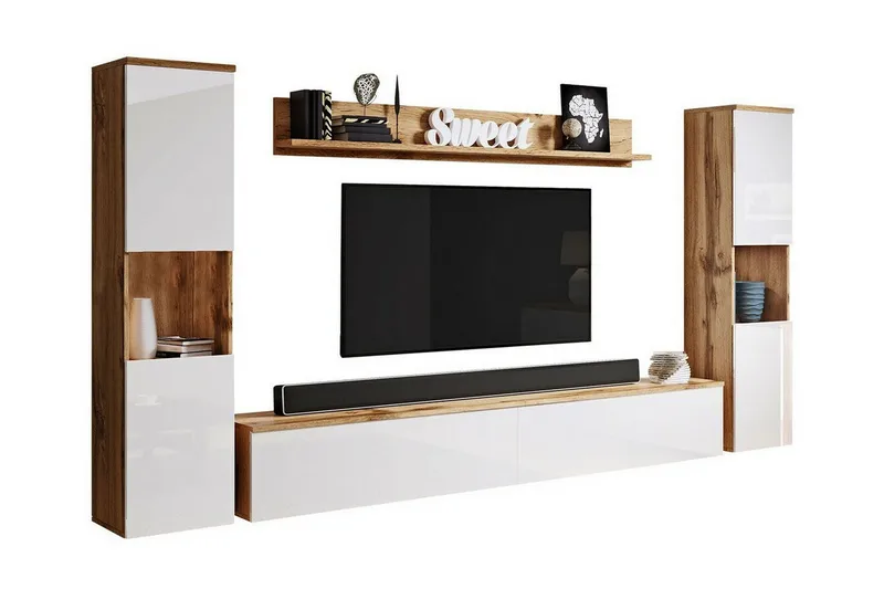 Galbally Möbelset För Vardagsrum Brown