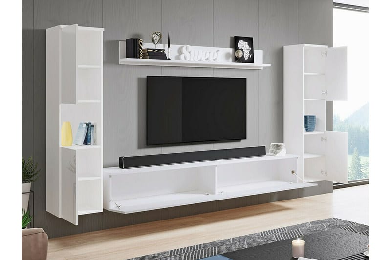 Galbally Möbelset För Vardagsrum White - Products - Förvaring - Förvaringsmöbler - Möbelset för vardagsrum