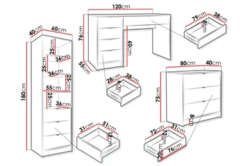 Gudelia Möbelset För Vardagsrum - Svart - Products - Förvaring - Förvaringsmöbler - Möbelset för vardagsrum