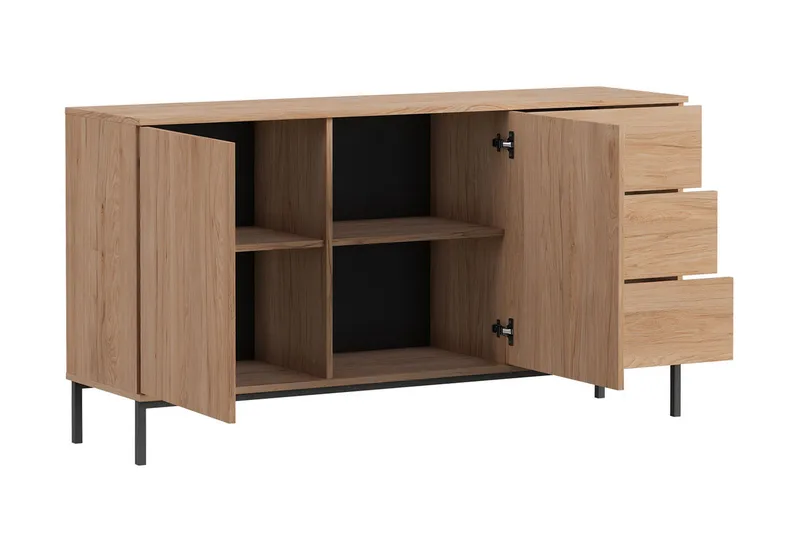 Querty Skåpsbyrå 150x80x41 cm - Svart - Products - Förvaring - Förvaringsmöbler - Byrå