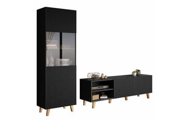 Strontian Möbelset För Vardagsrum Scandinavian Choice Black - Products - Förvaring - Förvaringsmöbler - Möbelset för vardagsrum