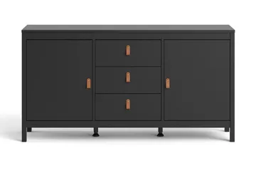 Vallvidera Sideboard 38x151 cm - Svart/Natur - Products - Förvaring - Förvaringsmöbler - Sideboard & skänk