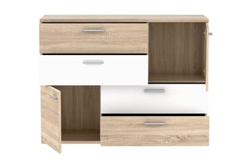 Waunifor Byrå 125 cm - Brun/Vit - Products - Förvaring - Förvaringsmöbler - Byrå