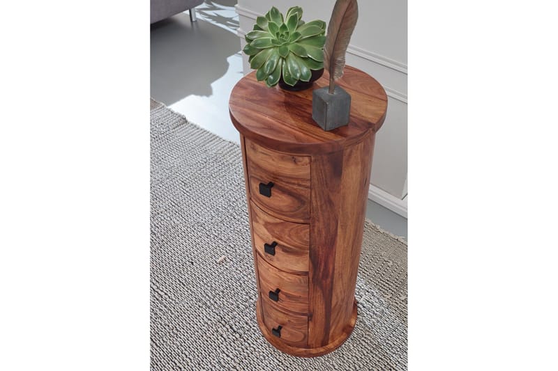 Willowdale Sideboard 35 cm 4 Lådor Runt - Brun - Products - Förvaring - Förvaringsmöbler - Sideboard & skänk