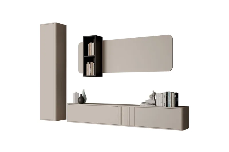 Zalricus Möbelset För Vardagsrum, Beige