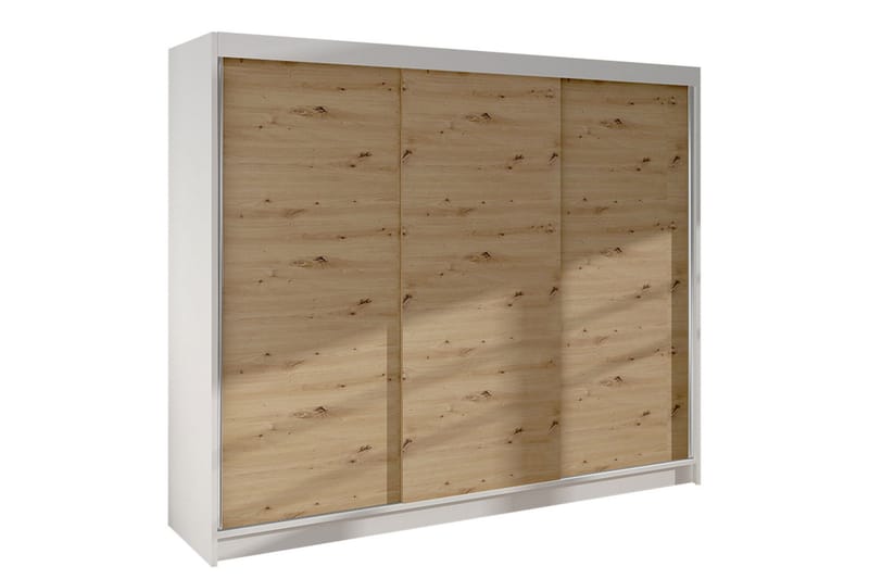 Cyria Garderob 200x215 cm - Brun/Vit - Products - Förvaring - Garderober & garderobssystem - Garderobsskåp