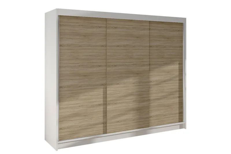 Cyria Garderob 200x215 cm - Brun/Vit - Products - Förvaring - Garderober & garderobssystem - Garderobsskåp