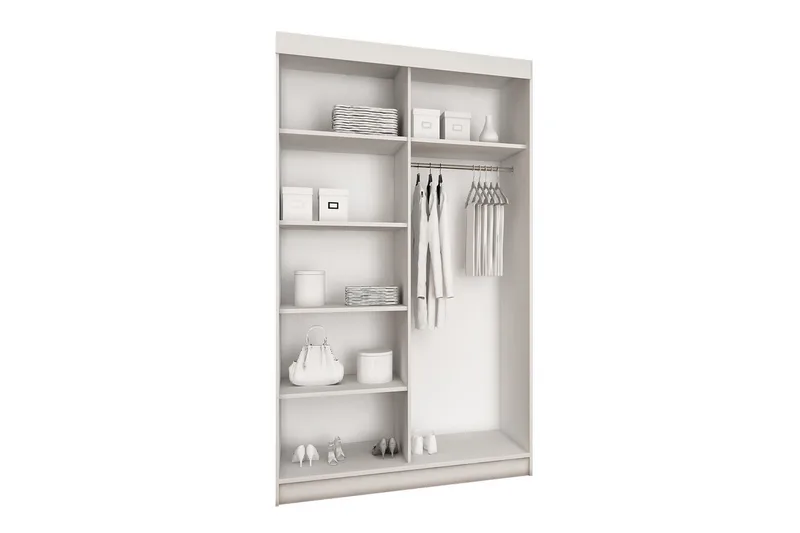Dunkra Garderob 100x200 cm - Beige/Grå - Products - Förvaring - Garderober & garderobssystem - Garderobsskåp