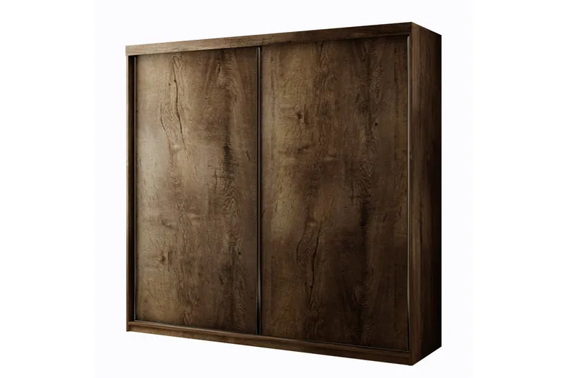 Dunkra Garderob 200x200 cm, Brun