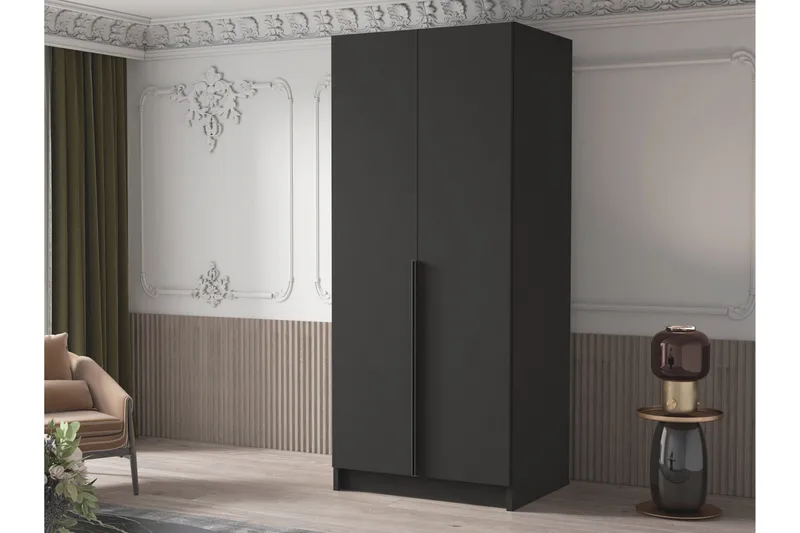 Julissa Garderob 100 cm - Svart - Products - Förvaring - Garderober & garderobssystem - Garderobsskåp