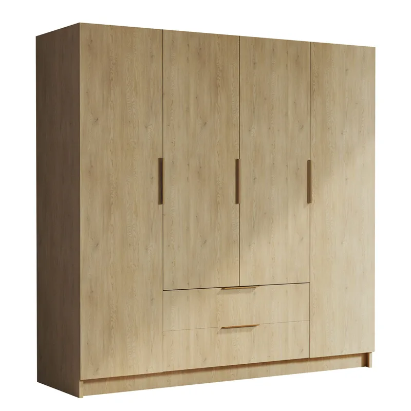 Kelros Garderob 200x216 cm, Brun