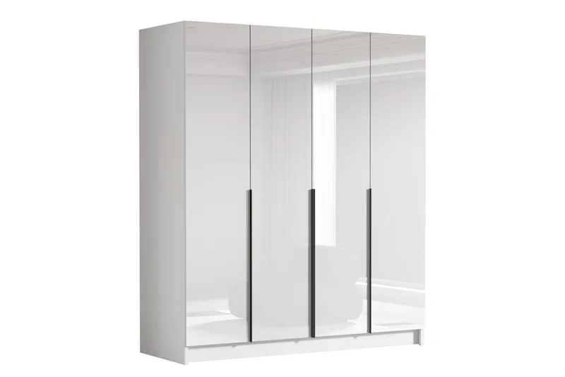 Vadstena Garderob 200x215 cm - Vit - Products - Förvaring - Garderober & garderobssystem - Garderobsskåp
