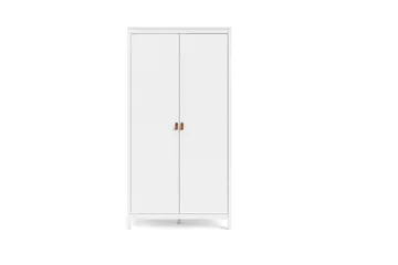 Vallvidera Garderob 58x102 cm - Vit/Natur - Products - Förvaring - Garderober & garderobssystem - Garderobsskåp