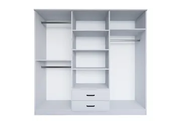 Yaman Garderob 180x190 cm - Mattvit - Products - Förvaring - Garderober & garderobssystem - Garderobsskåp