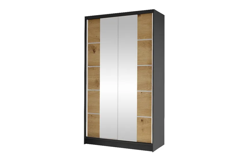 Glenmore Garderob m. Spegel Black - Products - Förvaring - Garderober & garderobssystem