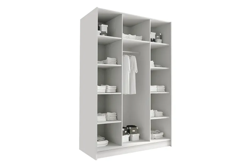 Herrljunga Garderob med Spegel 150 cm - Kashmir/Svart - Products - Förvaring - Garderober & garderobssystem