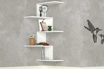 Canitor Vägghylla - Vit - Products - Förvaring - Hylla - Hörnhylla