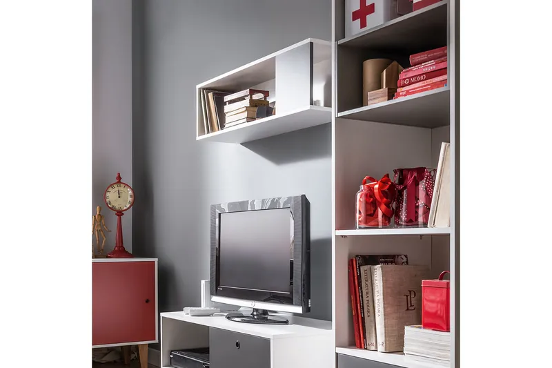 Concept Vägghylla Vit/Mörkgrå - Vit/Mörkgrå - Products - Förvaring - Hylla - Vägghylla