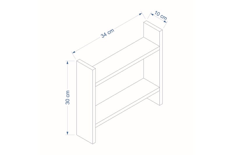 Endicott Lagerhylla 34x10 cm - Antracit - Products - Förvaring - Hylla - Förvaringshylla - Lagerhylla