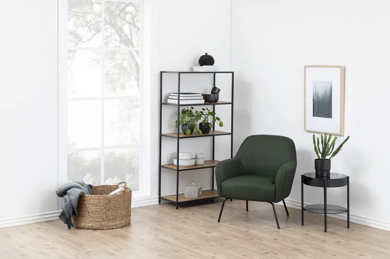 Hasslevik Bokhylla 77x150 cm - Vildek/Svart - Products - Förvaring - Hylla - Bokhylla