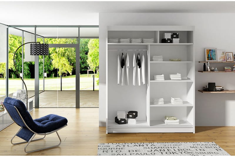 Leila Garderob Skjutdörrar Spegel - Trä/Natur - Products - Förvaring - Garderober & garderobssystem