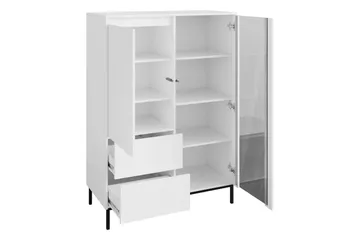 Bjurholm Vitrinskåp 104x146 cm - Vit - Products - Förvaring - Skåp - Vitrinskåp