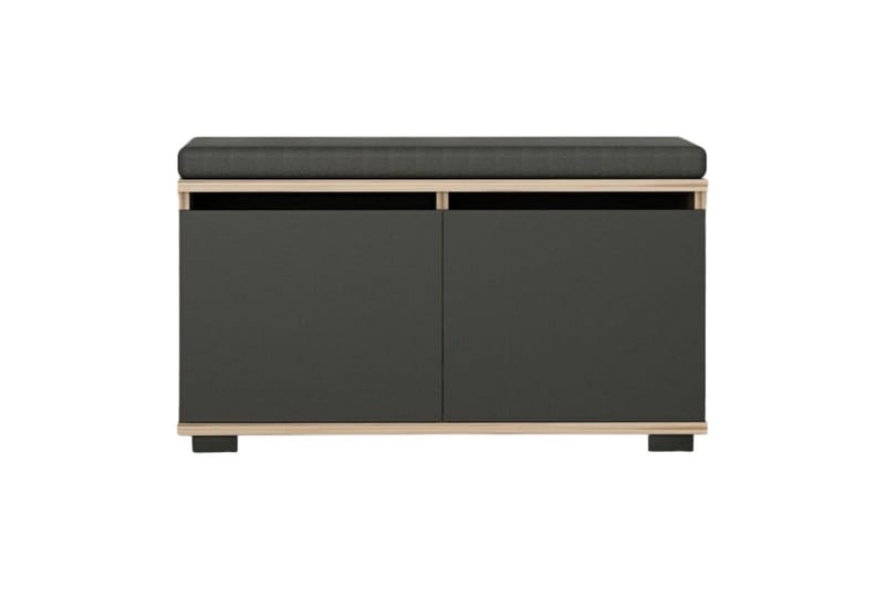 Drago Skoskåp 80 cm - Valnöt/Svart - Products - Förvaring - Skåp - Förvaringsskåp