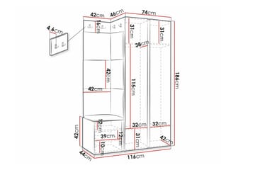Dunvegan Highboard Black - Products - Förvaring - Skåp - Förvaringsskåp