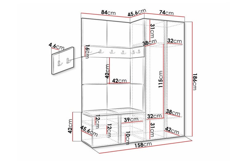 Dunvegan Highboard - Brun - Products - Förvaring - Skåp - Förvaringsskåp