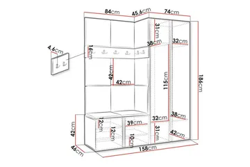 Dunvegan Highboard - Brun - Products - Förvaring - Skåp - Förvaringsskåp