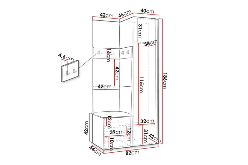 Dunvegan Highboard - Brun - Products - Förvaring - Skåp - Förvaringsskåp