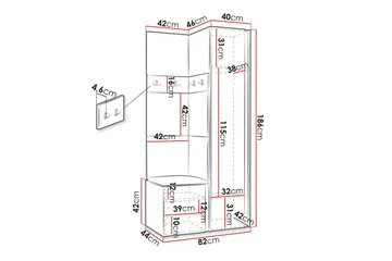 Dunvegan Highboard - Vit - Products - Förvaring - Skåp - Förvaringsskåp