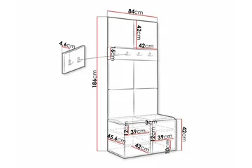 Dunvegan Highboard - Vit - Products - Förvaring - Skåp - Förvaringsskåp