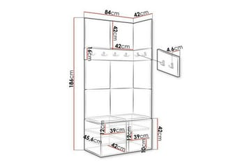 Dunvegan Highboard White - Products - Förvaring - Skåp - Förvaringsskåp