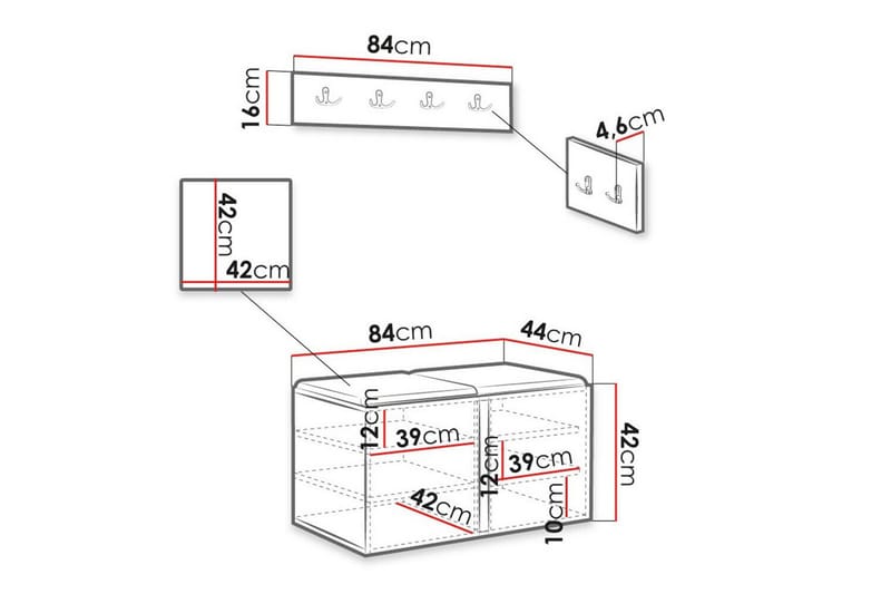Dunvegan Highboard White - Products - Förvaring - Skåp - Förvaringsskåp